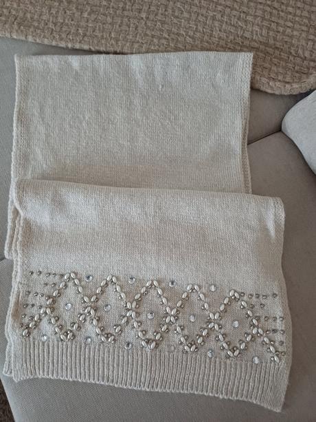 Šál s perličkami , 40x120 cm, 