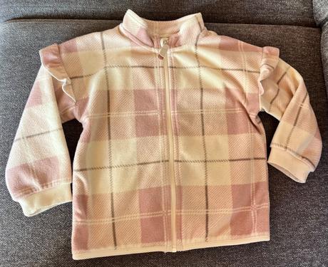 Fliska s volanmi na rukavoch top stav, h&m,86