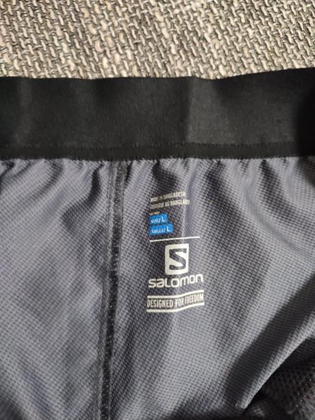 Salomon l - šedé dlhé nohavice, salomon,l