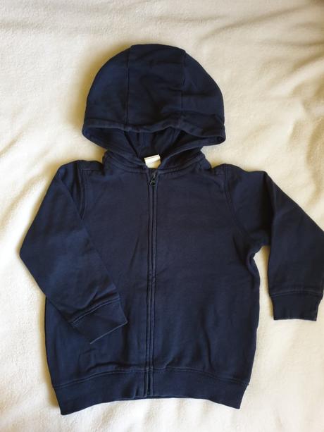 Tmavomodra mikinka, h&m,86