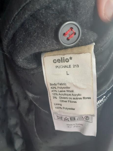 Vlnený kabát celio, veľ. l, l