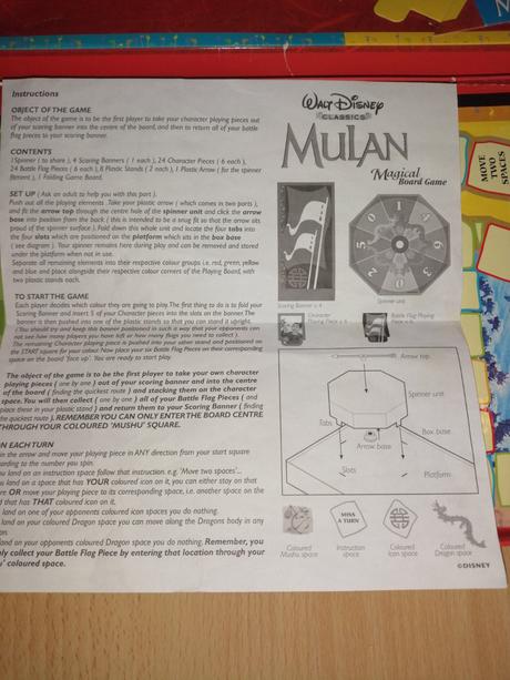 Spoločenská hra mulan walt disney v angličtine, 