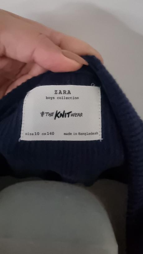Modry sveter, zara,140