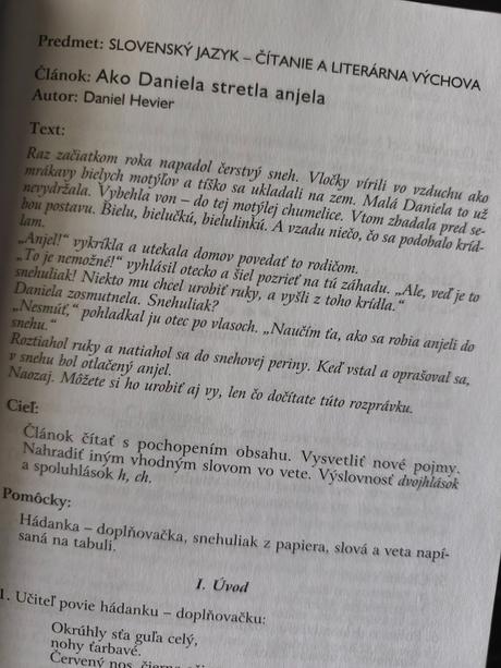 Práca s umeleckým textom,