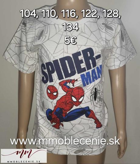 Tričko spiderman, disney,104 - 134