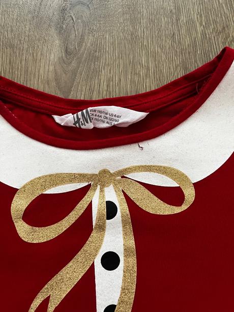 Vianočné tričko h&m, 110