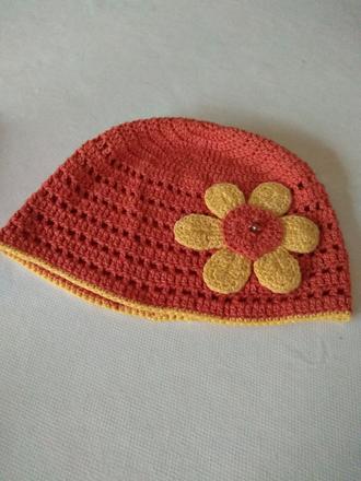 Háčkovaná čiapka jarná, 56