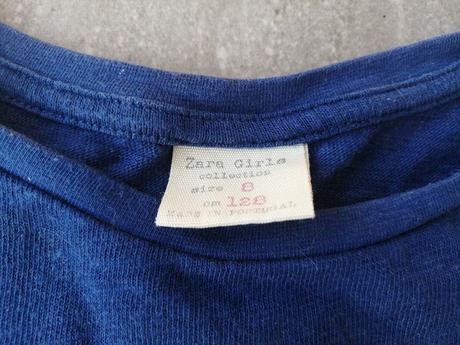 Tričko zara v128 west korkový nápis, zara,128