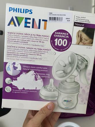 Manuálna odsávačka avent, 