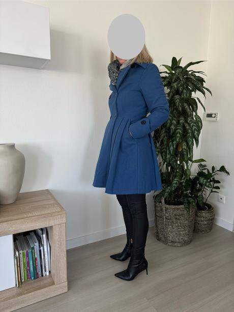 Zimný elegantný kabát, s