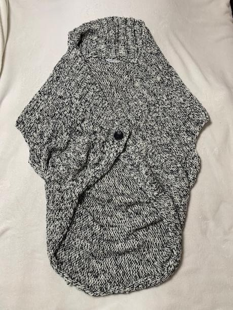 Sveter kardigán čiernobiely,