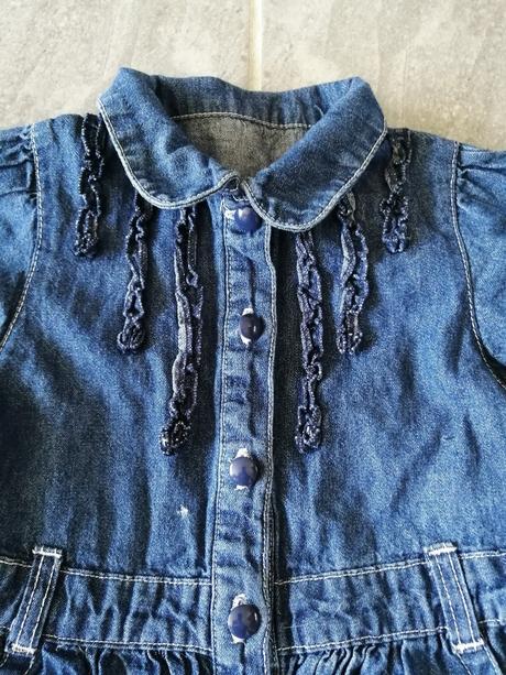 Riflové šaty v 98-104, 3-4r zn st bernard, 98