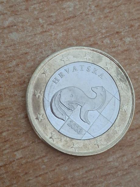 Minca 1 euro chorvátsko 2023,