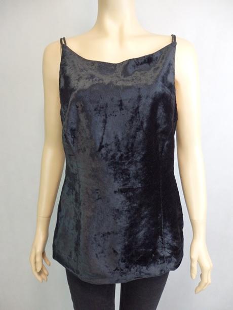 Luxusný zamatový top, s