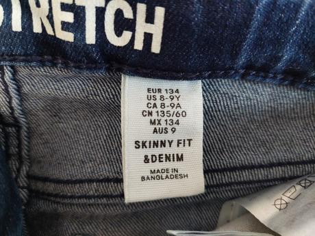 H&m - dievčenské rifle, h&m,134