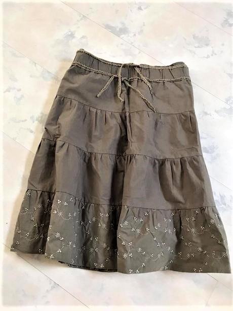 Zaujímavá naturálna sukňa, fishbone,m