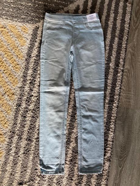 Riflové leggings, h&m,140