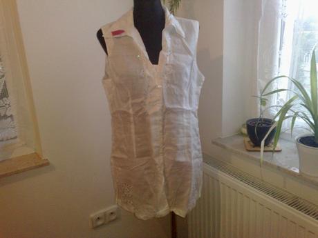 Biela tunika /top ku leginam pre slečnu alebo damu, 46