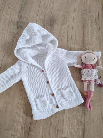 Biely kardigan svetrík next, veľ. 92, next,92