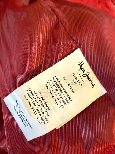 Kožená bunda, pepe jeans,m