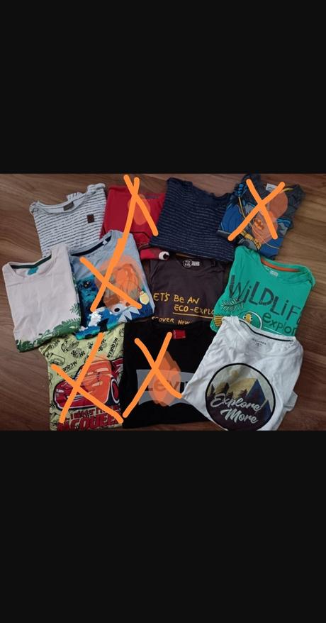 Mix tričiek a krátkym rukavom, 122–134