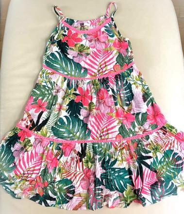 140 next kvietkovane saty,10 r., next,140