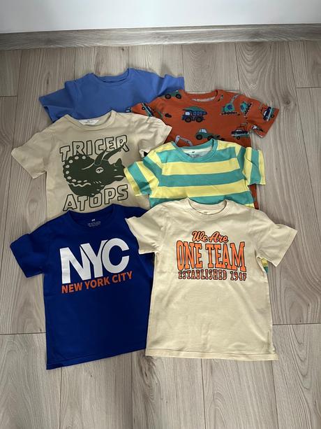 12ks - letné tričká h&m, h&m,110