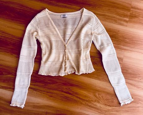 Béžový svetrík, cropp, s, s