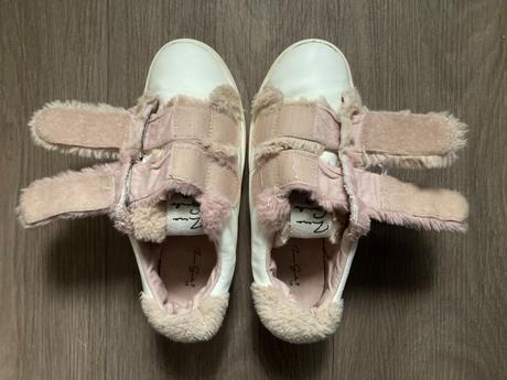 Tenisky s kožušinkou, zara,34
