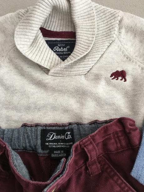 Pulover, nohavice, denim co,80