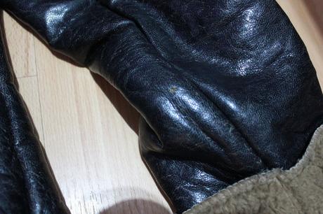 Zateplena hrejiva kozenkova bunda s kozusinou, m