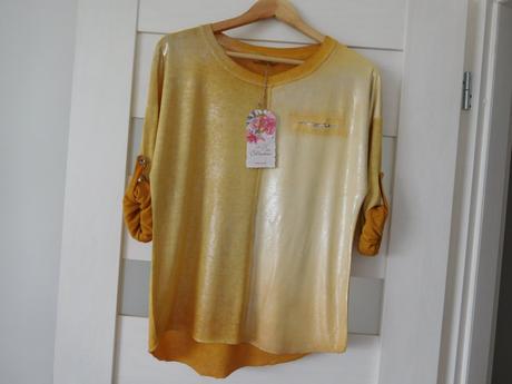 Tričko horčicovej farby dámske ľahúčke dr.-s/m, l