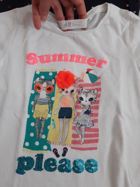 3+1 tričko kr. rukáv, h&m, veľ. 110/116, h&m,116
