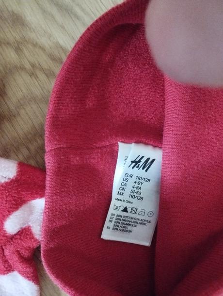 Set čiapka, šál a rukavice veľ.128 super stav, h&m,128