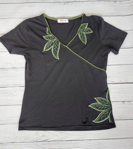 Čierne elegantné tričko, m