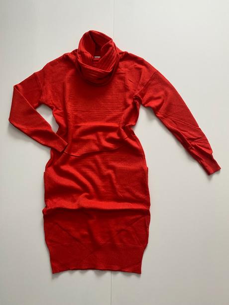 Pletené šaty s angorou, l / m / s / xl