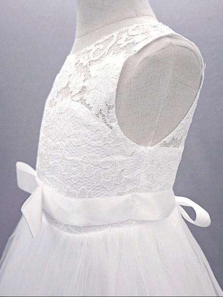 Šaty na prijímanie s mašľou, 134 / 146 / 152