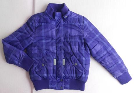 Fialova zimna bundicka hm, h&m,146