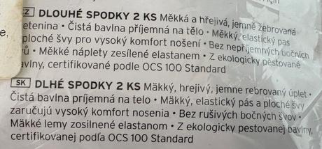 Set 2ks dlhých spodiek 134/140, tchibo,134 / 140