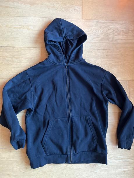 Mikina na zips s kapucnou, h&m,146