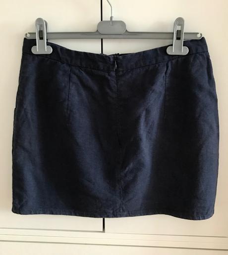 Ľanová minisukňa, l