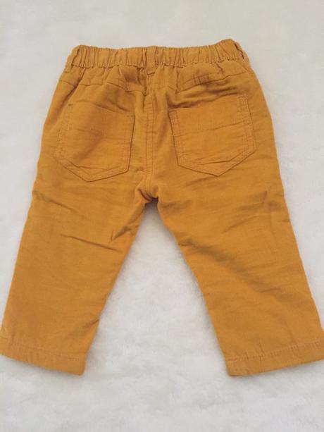 Zateplene manchestraky nohavice, 74