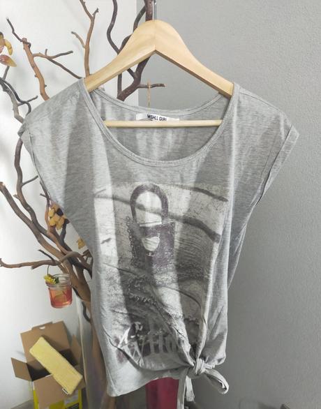 Sive tricko na viazanie, m