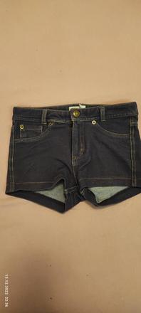 Elastické kraťasy rifloveho vzhľadu, h&m,116