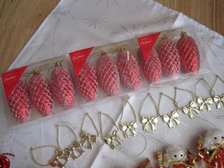 Vianočné ozdoby--cena spolu, 