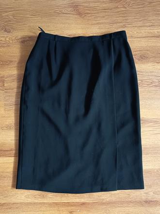 Čierna sukňa po kolená basler, xl