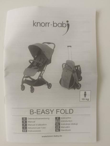 Štýlový kočík nový s visačkou+ vankúš grátis, knorr baby,knorr baby v-easy fold