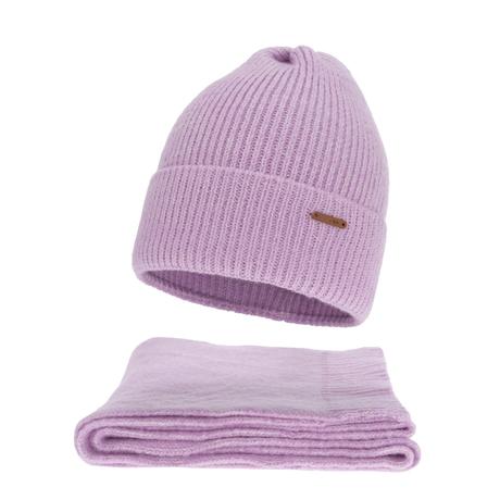 Dámsky zimný set čiapka a šál z merino vlny seal,