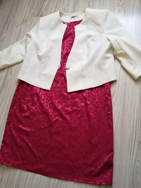 Ružové šaty č. 48 + sako č. 50, 48