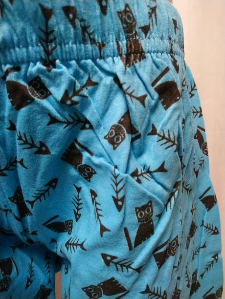 Dievčenské modré pyžamo mačičky, v & k, 104-110, 110